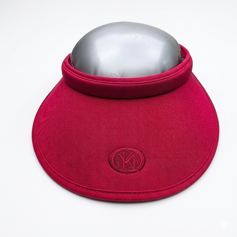 Kate Lord Ahead Golf Visor Women Maroon Kohler Mid-Round KM Logo Wide Brim‎ Hat